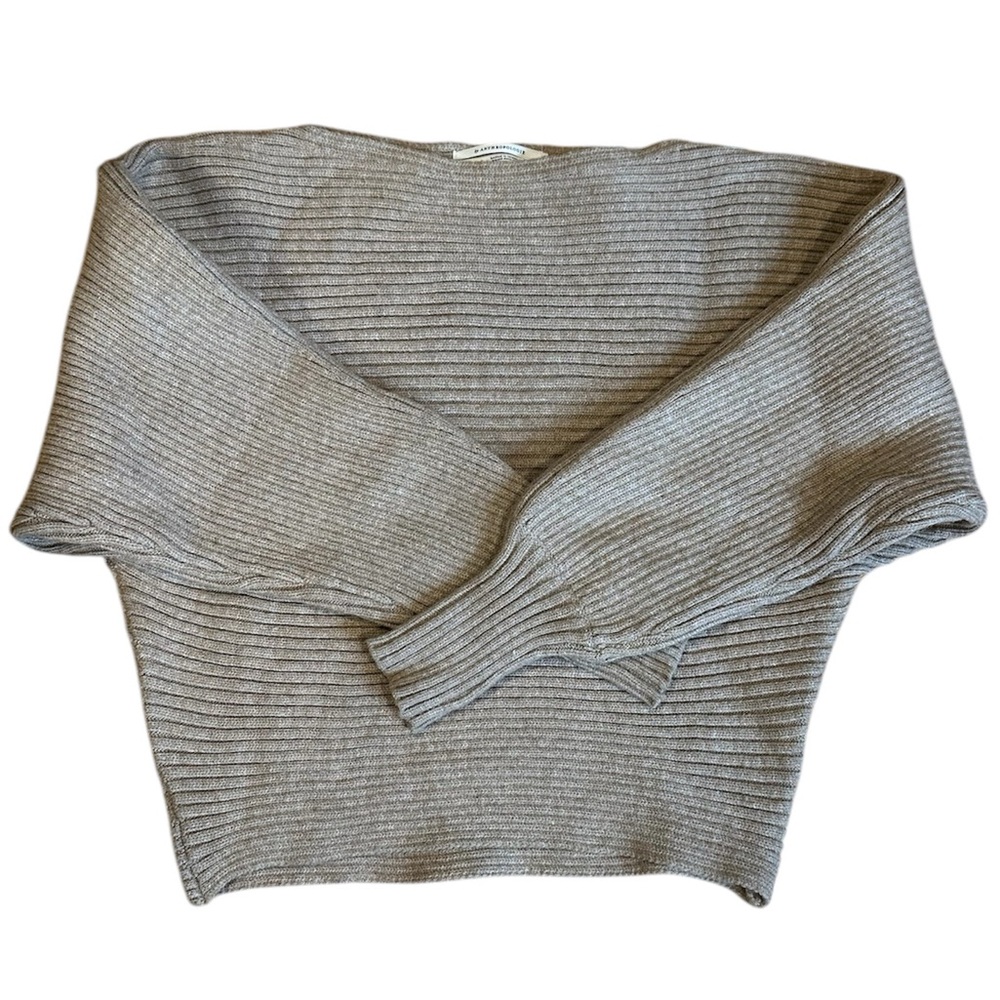 By Anthropologie Ribbed Pullover Sweater Neutral XXS - Picture 4 of 6